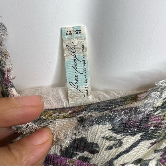 Free People Heart of Gold Watercolor Floral Dress - Picture 14 of 14